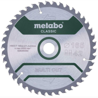 Metabo - List za aku. ručne cirkulare "MULTI CUT - CLASSIC" Z42 FZ/TZ 5°, 165 x 20 mm - 628280000