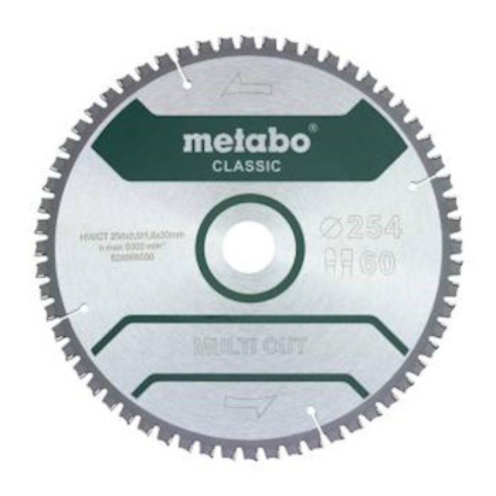 Metabo - List kružne testere "Multi cut - classic", 254x30 mm, Z60 FZ/TZ, 5°neg. - 628285000