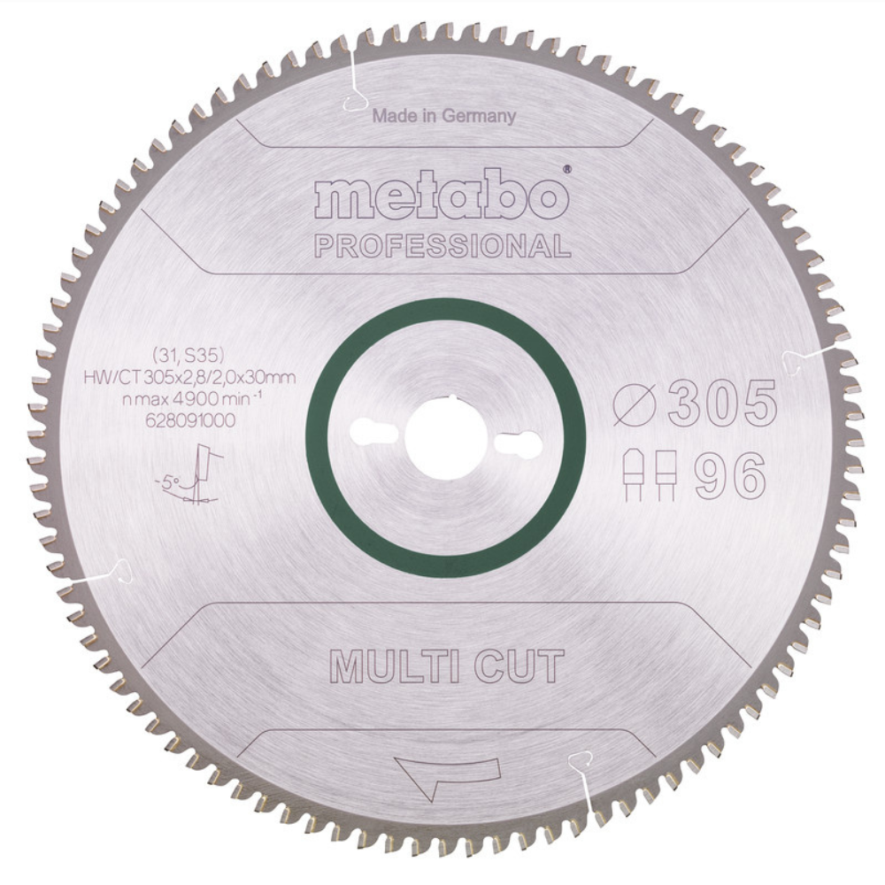 Metabo - List kružne testere "Multi cut - professional", 305x30 mm, Z96 FZ/TZ, 5°neg. - 628091000