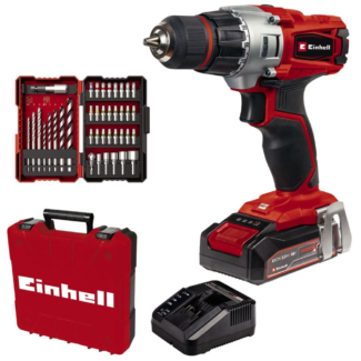 Einhell Aku. bušilica TE-CD 18/2 Li + 39 komada pribora i baterija (1x2,5 Ah), 4514219