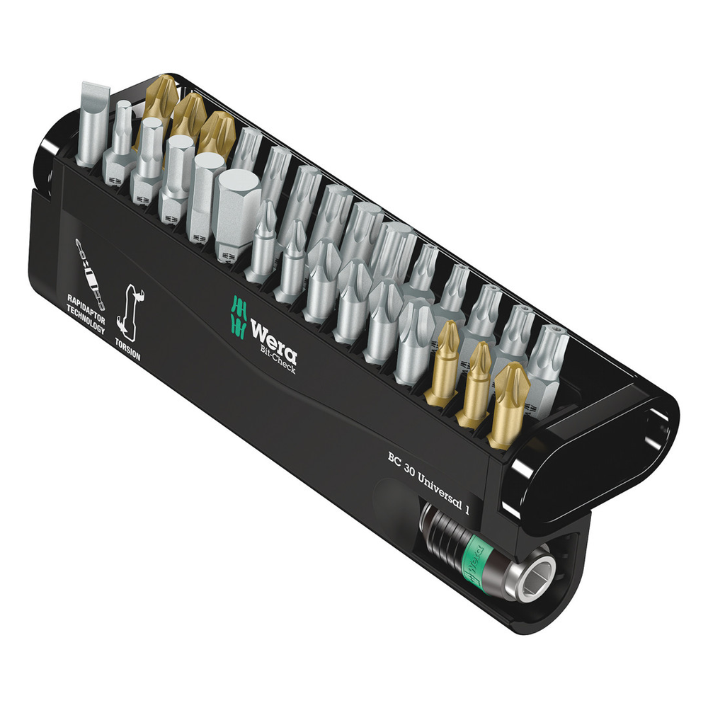 WERA - TH Bit-Check 30 Universal - set bitova, 30 komada - 05056440001