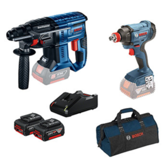 Bosch Set aku. alata - čekić GBH 180 LI + vibracioni odvrtač GDX 180 LI + torba, 0615990M30