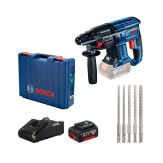 Bosch Set aku. alata GBH 180-LI + kofer + 5-delni set SDS plus 5x burgija, 0615990M9C