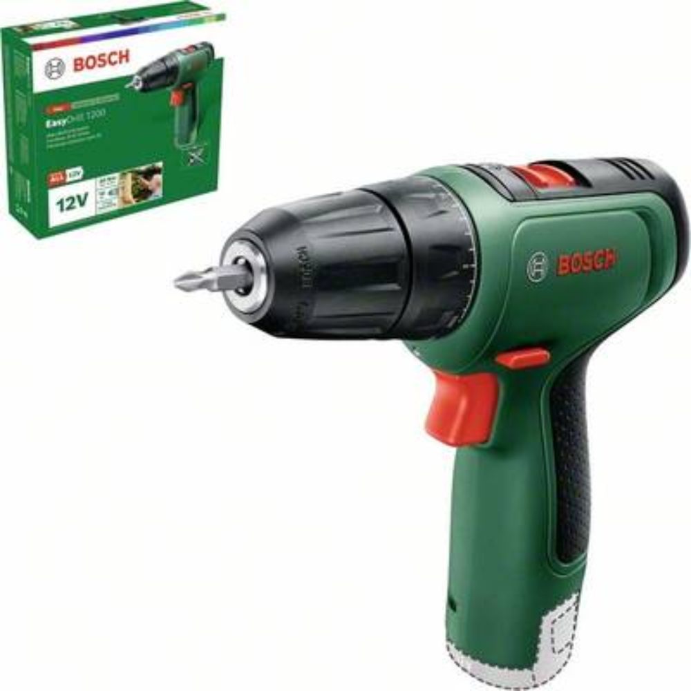 Bosch EasyDrill Accuboormachine EasyDrill 1200 met 1 accu in koffer. groen