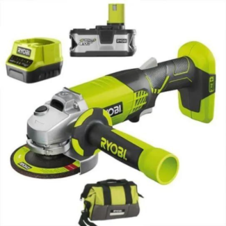 Ryobi Aku. brusilica sa baterijom 4Ah i punjačem R18AG-140S, 5133004301