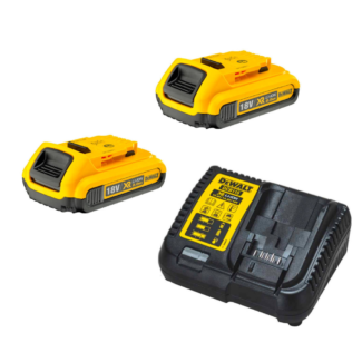 DeWalt Set punjač 18V XR + baterija 2x2.0Ah, DCB115D2