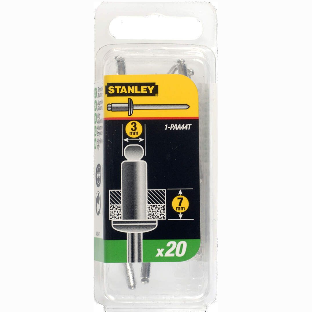 Stanley - Aluminijumske nitne 3x6 mm, 20kom - 1-PAA44T