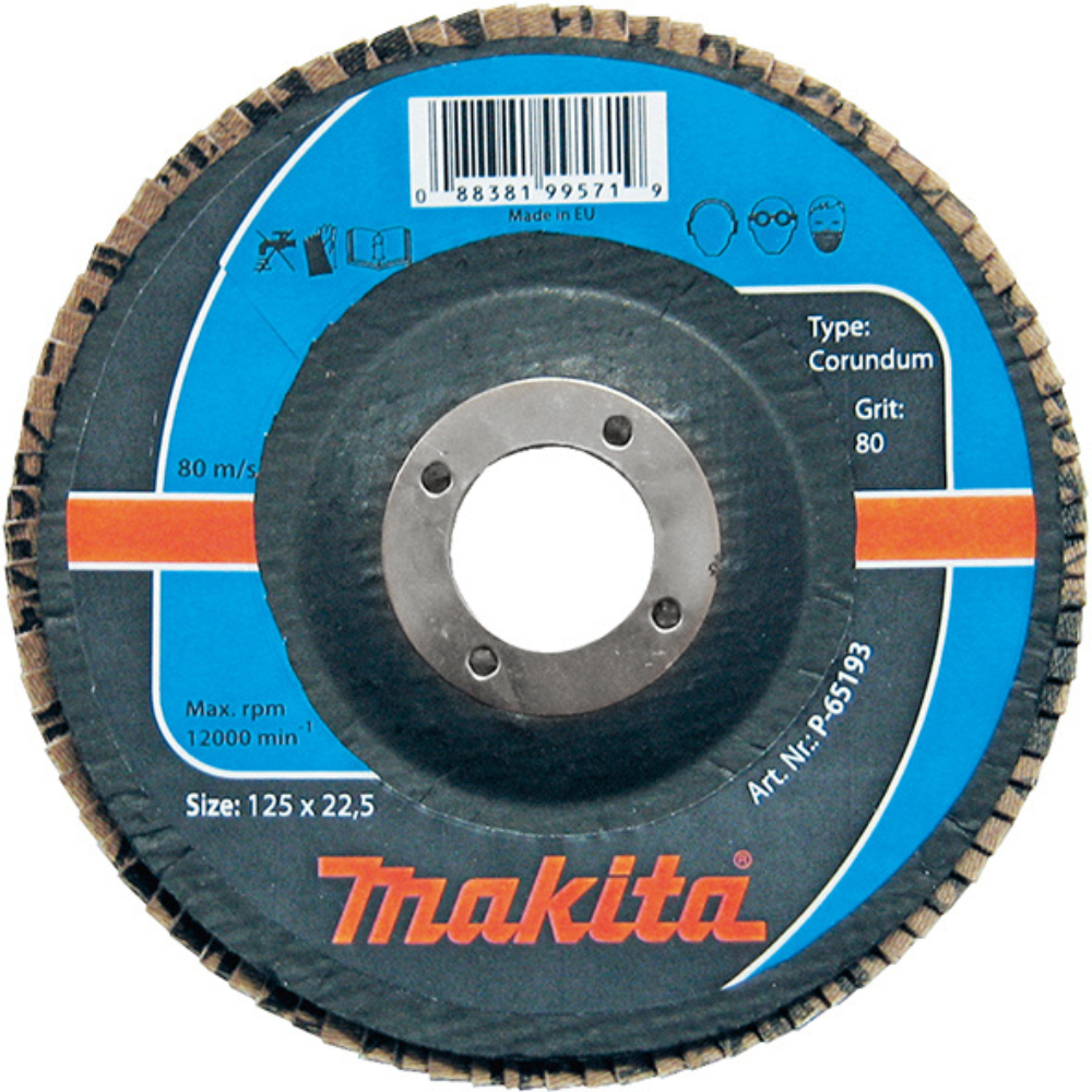Makita - Lamelarni brusni disk za čelik aluminium-oksid 125mm A80 - P-65193