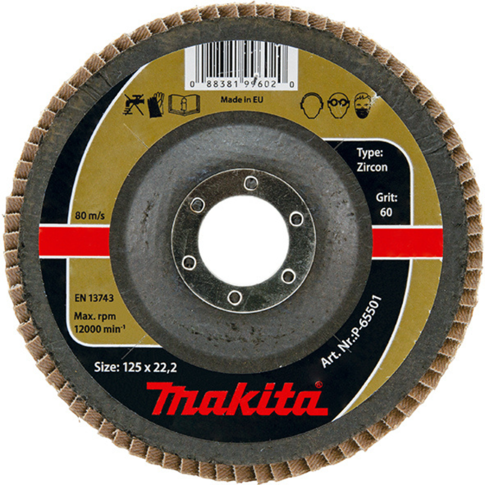 Makita - Lamelarni brusni disk cirkon-aluminium 150mm Z120 - P-65567