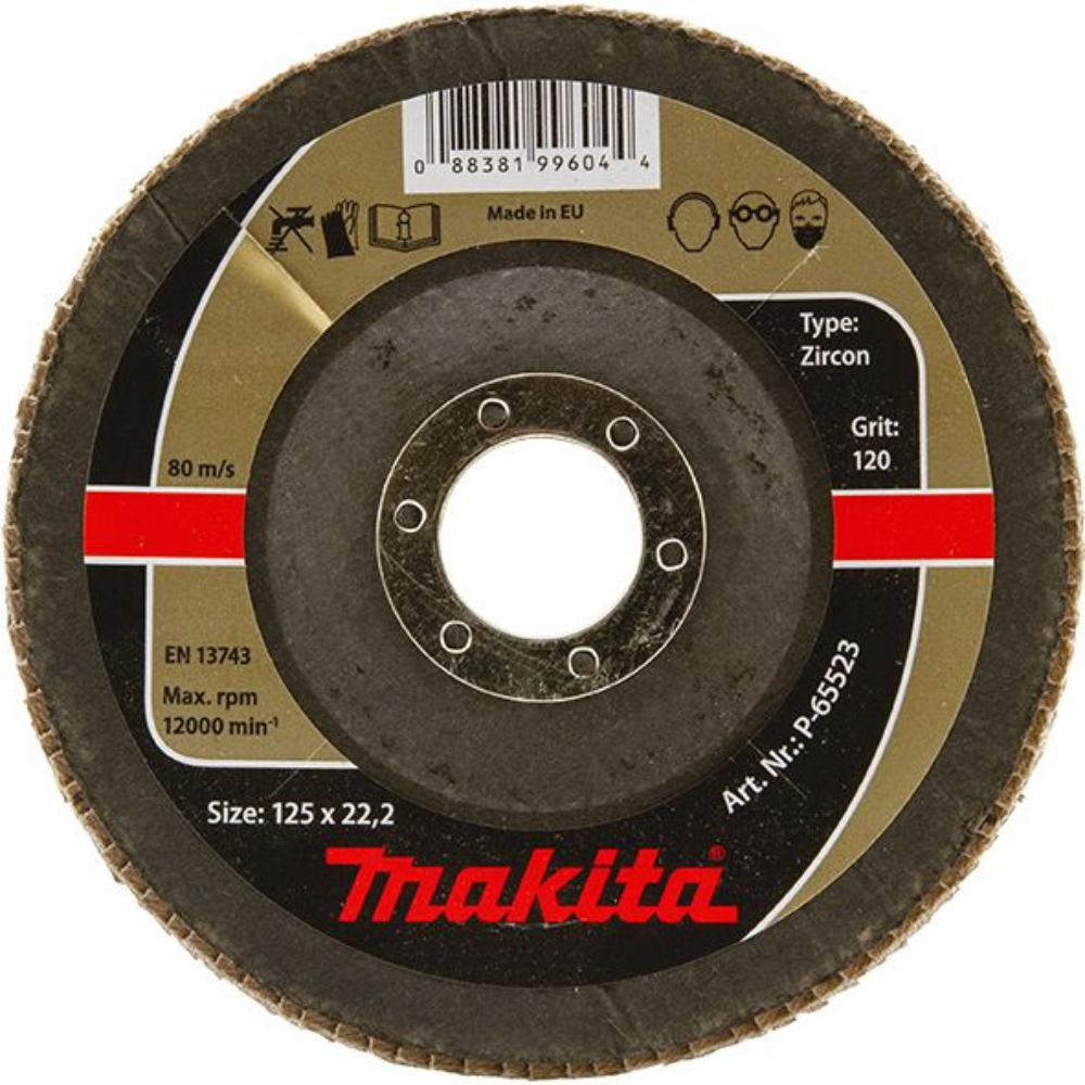 Makita - Lamelarni brusni disk cirkon-aluminium 125mm Z6 - P-65501