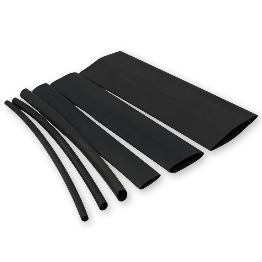 Commel Termo Bužir 7/3.5 mm, crni, 1m, 10 Kom - C 365-554