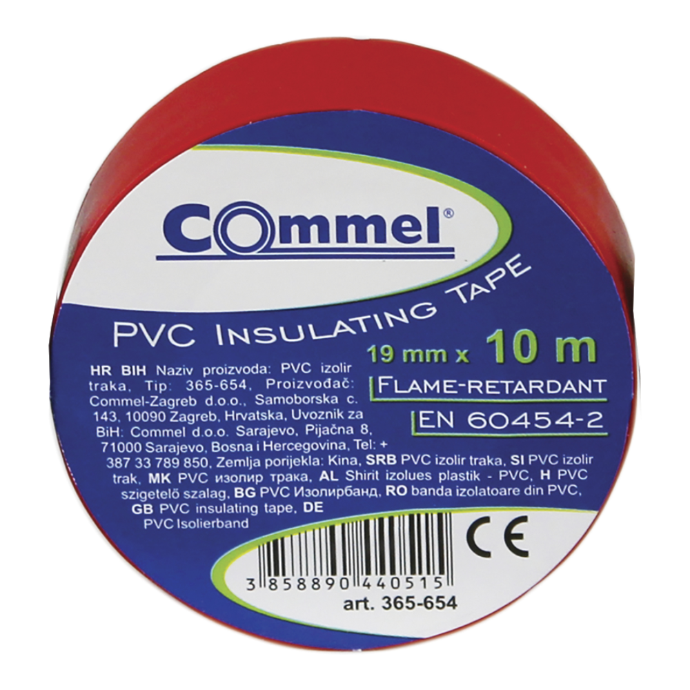 Commel Izolir Traka 0.13 mm x 15 mm x 10 m Crvena - C 365-604