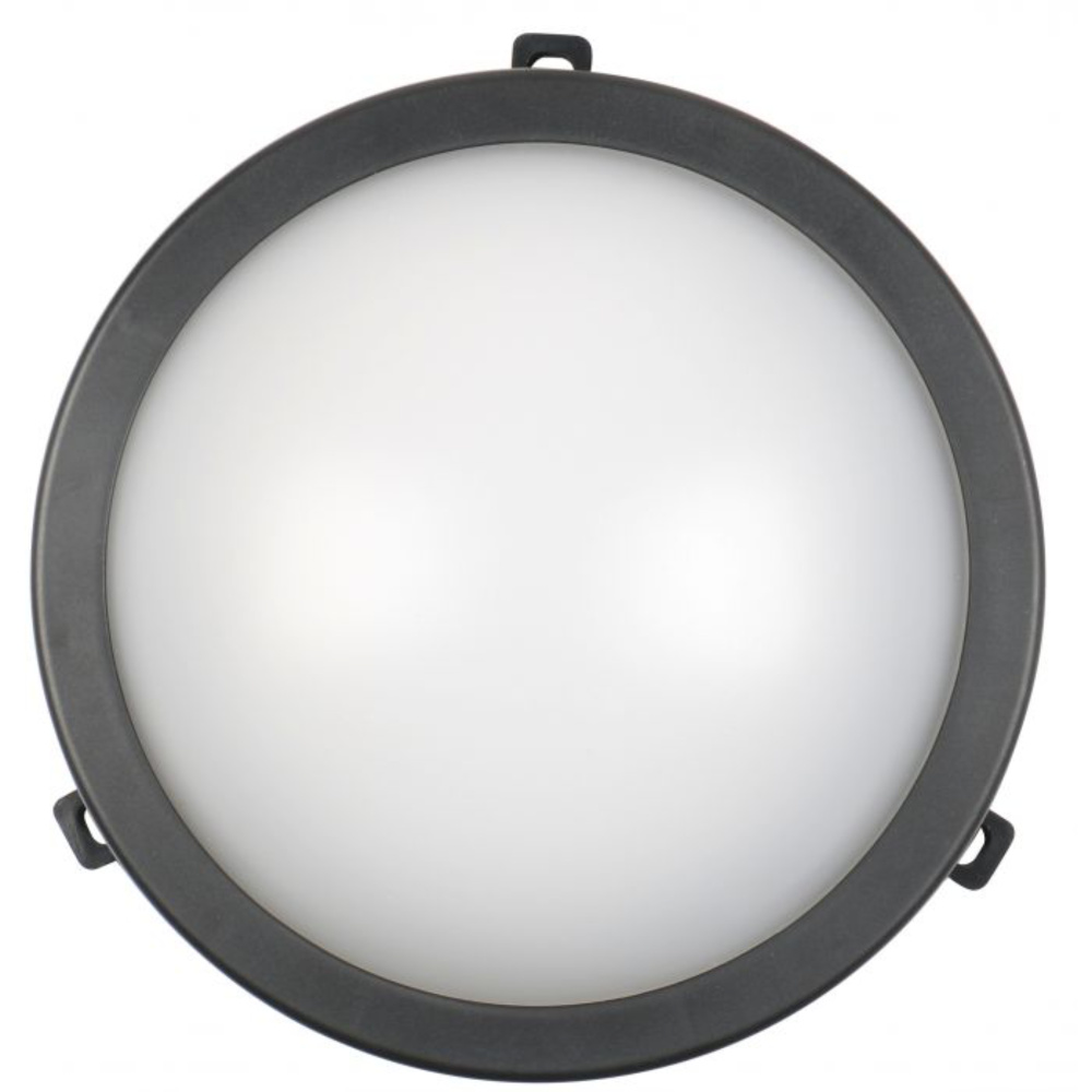 Commel LED Plafonjera 12W, Okrugla, 4000K, Crna - C 407-502