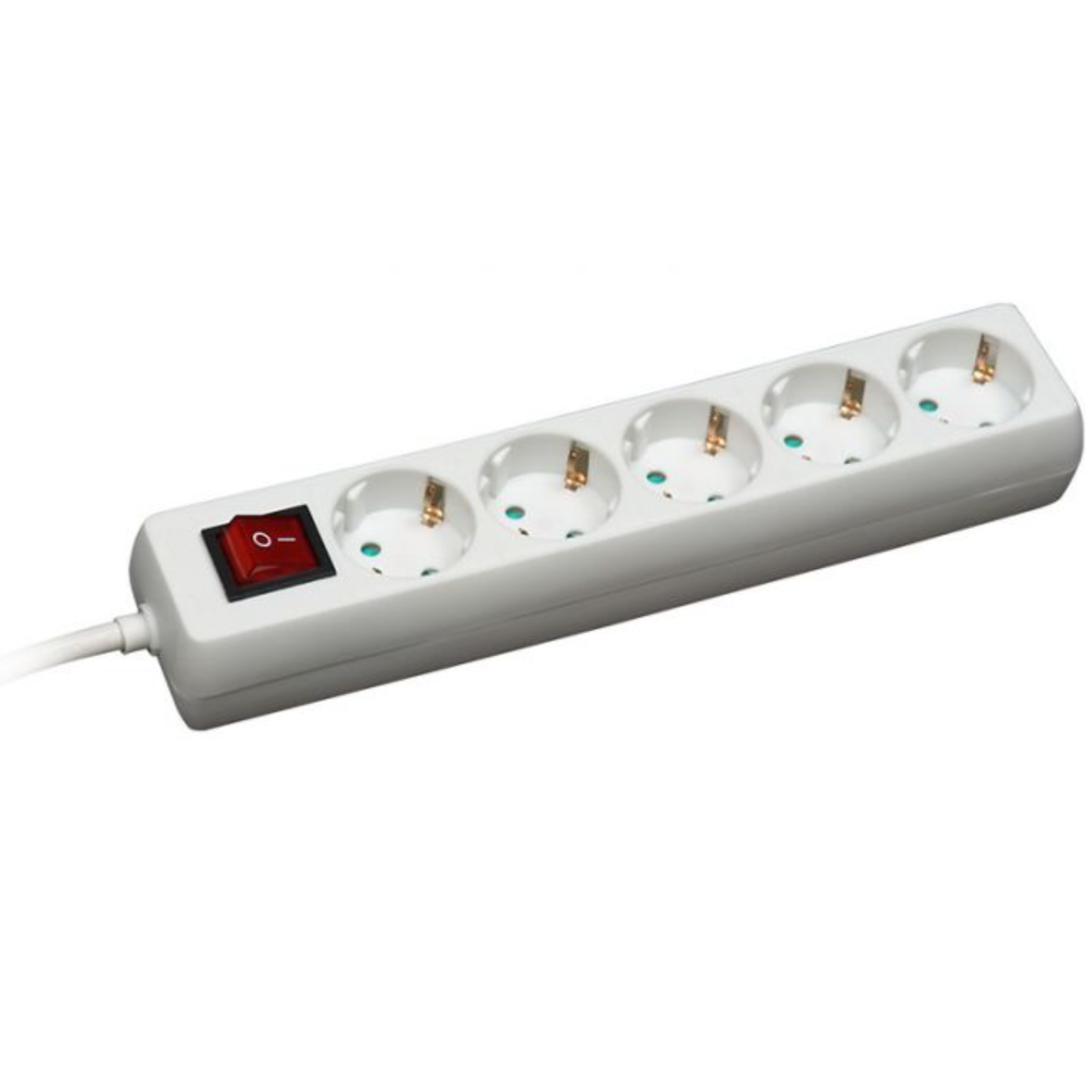 Commel Produžni Kabl sa 5 Utičn. 16A 250V 3500W Sklopka 1,4m H05VV-F 3G1 - C 0817