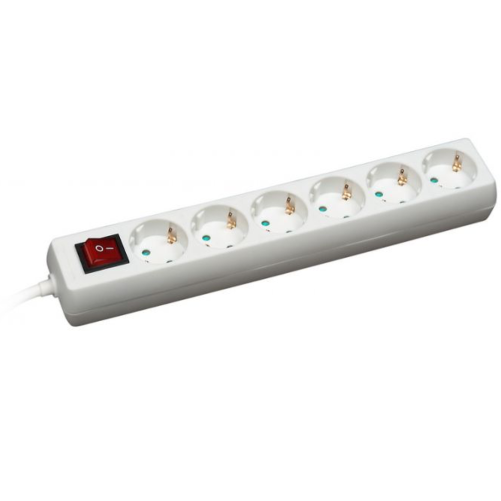 Commel Produžni Kabl 6 Utičn. 16A 250V 3500W Sklopka 3m H05VV-F 3G1,5 - C 0837