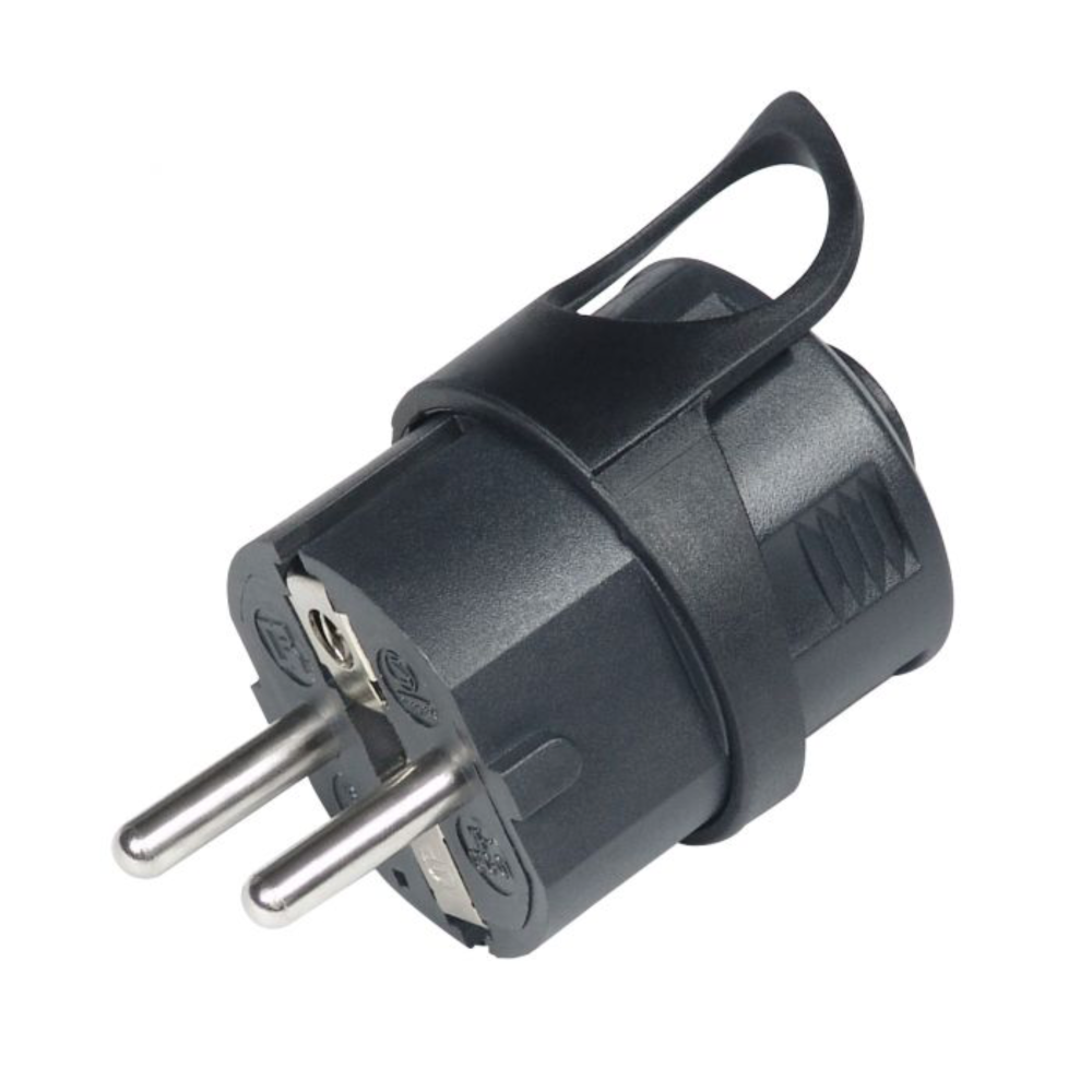 Commel Utikač Sa Kontaktom Za Uzemljenje 16A 250V, Crni - C 290-102