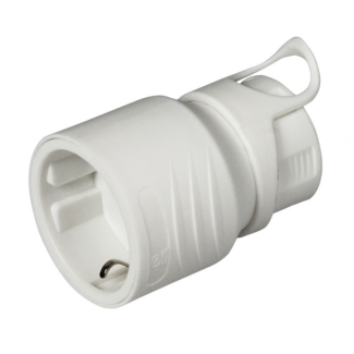 Commel Natikač Ugaoni Sa Uzemljenjem 16A 250V, Beli - C 291-201