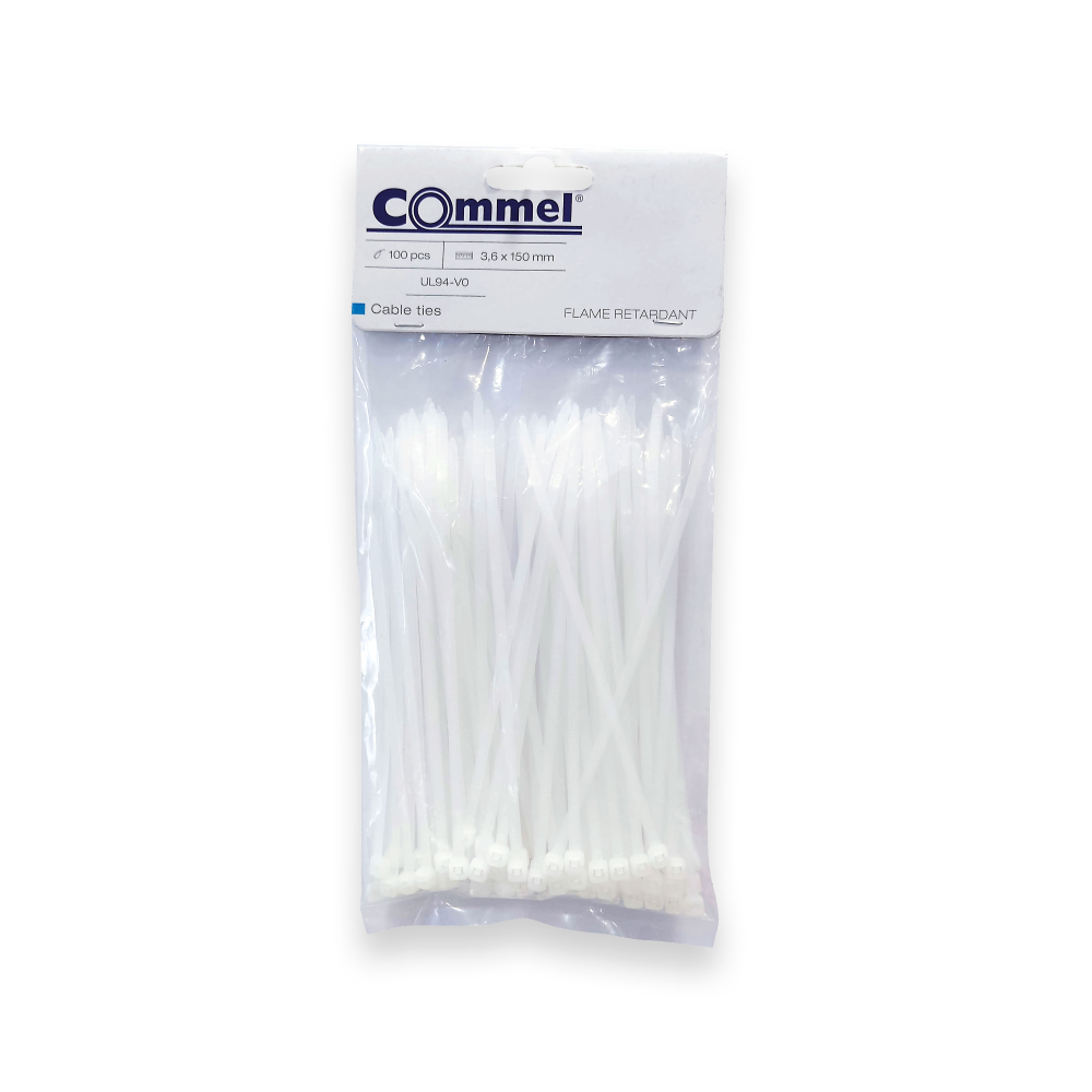 Commel PVC Vezice Vatrootporne 3,6x150mm Bela 100k - C 365-161
