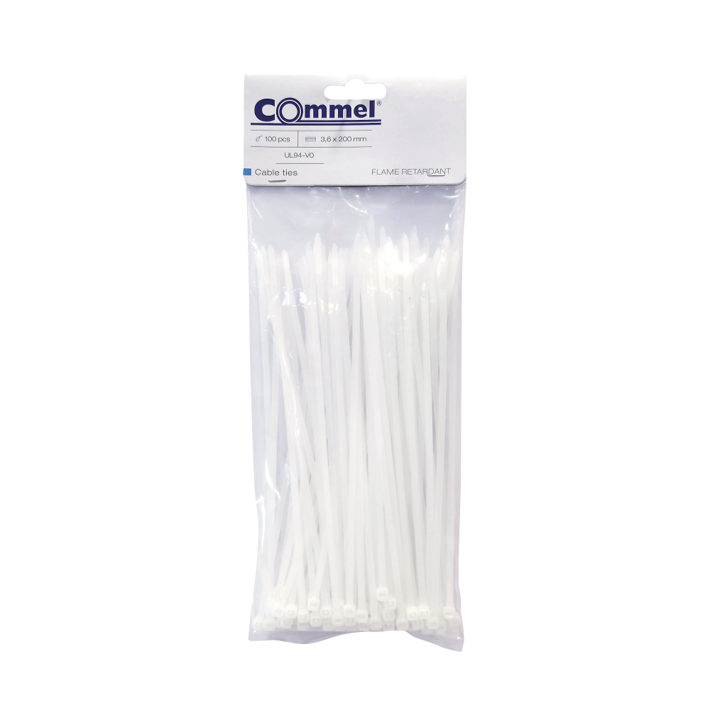 Commel PVC Vezice Vatrootporne 3,6x200mm Bela 100k - C 365-162