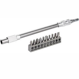 BOSCH - Set bitova sa metalnim fleksibilnim produžetkom 200mm, 11 delova - 2608522376