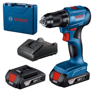 Bosch Akumulatorska bušilica - odvrtač GSR 185 Li 18V 2x2,0 Ah + kofer, 06019K3000
