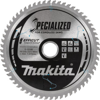 Makita - List za testeru od tvrdog metala EFFICUT 216x30x60T - E-12192