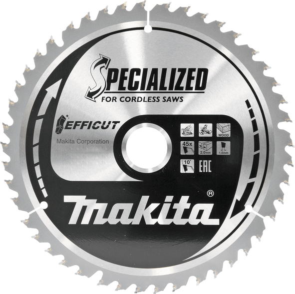 Makita - List za testeru od tvrdog metala EFFICUT Ø190 x20mm 45T - E-11156