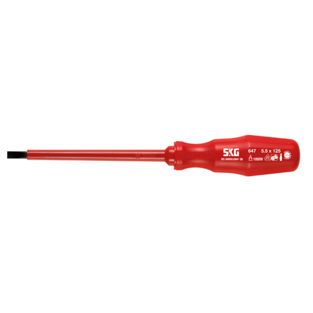 SKG - Električarski šrafciger VDE pljosnati 6,5x150mm DIN 7437 - SKG 64706