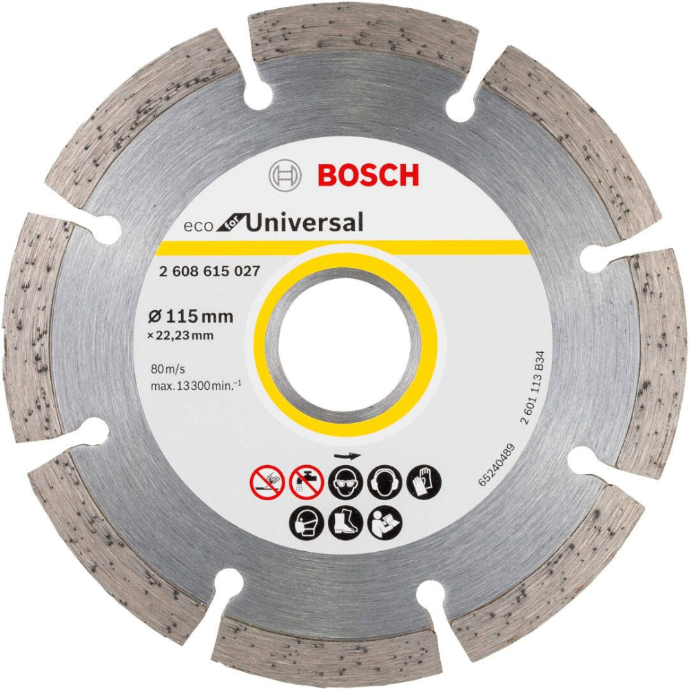 Bosch - Dijamantska rezna ploča 115mm,10kom-ECO For Universal - 2608615040