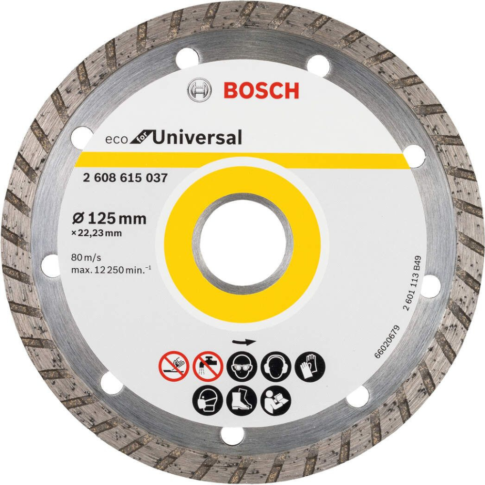 Bosch - Dijamantska rezna ploča turbo 125mm-ECO For Universal - 2608615037