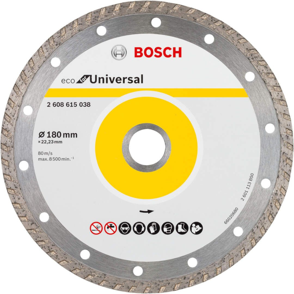 Bosch - Dijamantska rezna ploča turbo 180mm-ECO For Universal - 2608615038