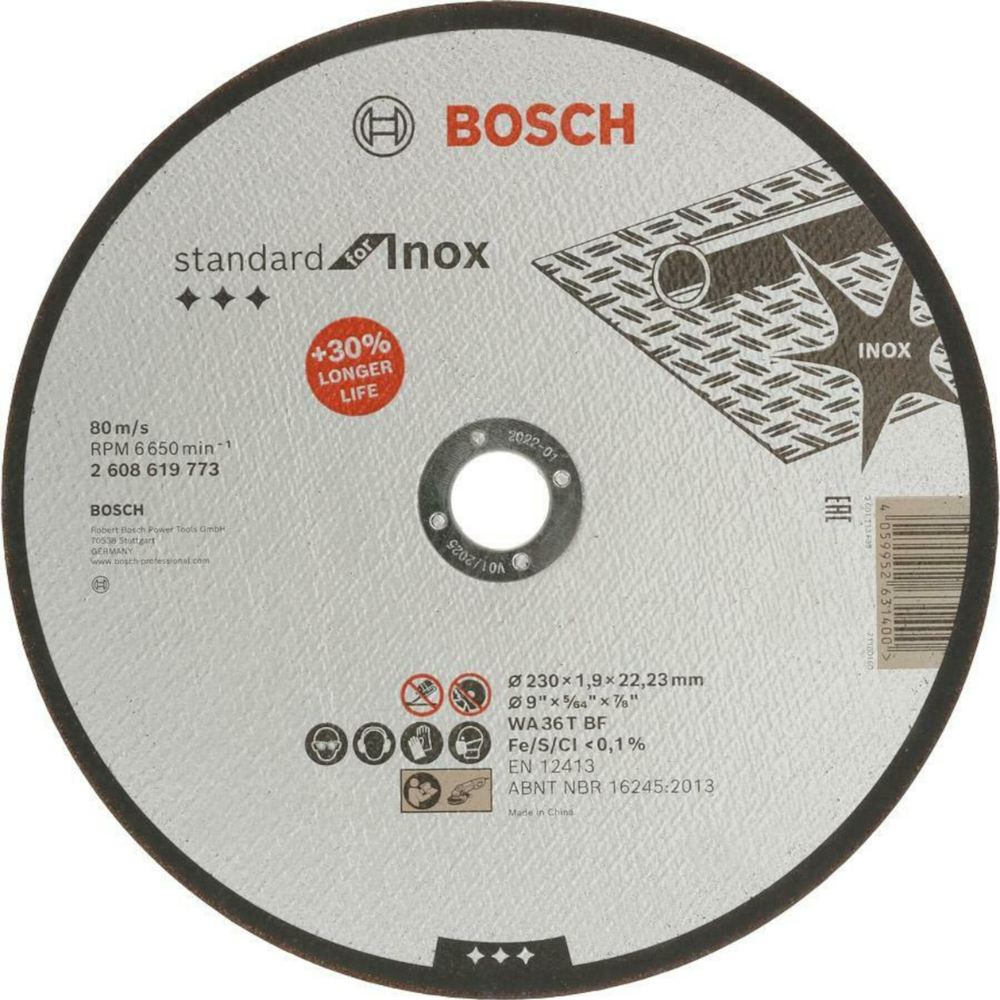 Bosch - Ravna rezna ploča 230x1.9mm-Standard for Inox - 2608619773