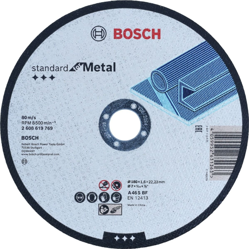 Bosch - Ravna rezna ploča 180x1,6mm-Standard for Metal - 2608619769
