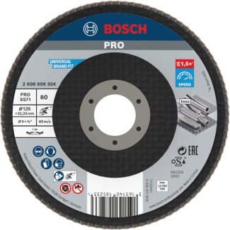 Bosch - Lamelni brusni disk izvijeni X571, Best for Metal Ø125 mm, G 80 - 2608606924