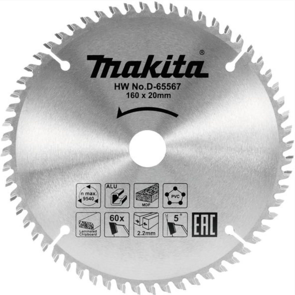 Makita - TCT list testere Ø210mm 60 zuba - D-65604