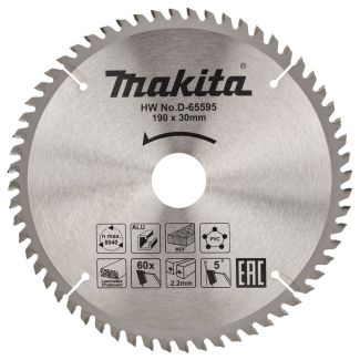 Makita - TCT list testere Ø190mm 60 zuba - D-65595