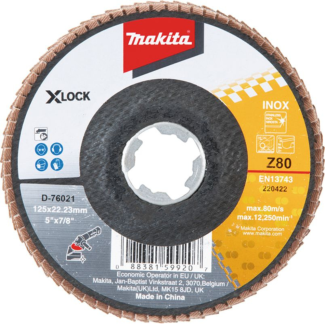 Makita - Lamelarni disk od staklenih vlakna X-LOCK Z80 125mm - D-76021