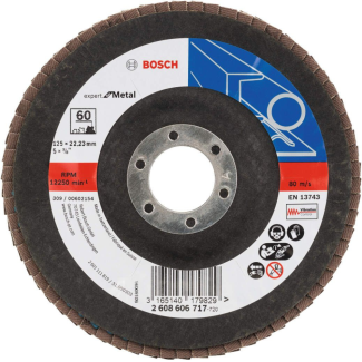 Bosch - Lamelni brusni disk izvijeni X551,Expert for Metal Ø125 mm, G 60 - 2608606717