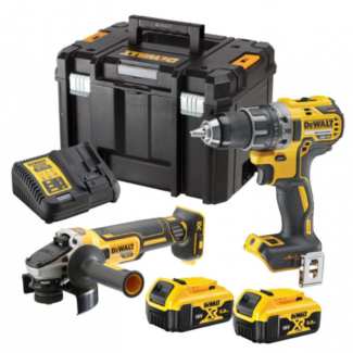 DeWalt Akumulatorski set bušilica-odvijač i brusilica, DCK2020P2T