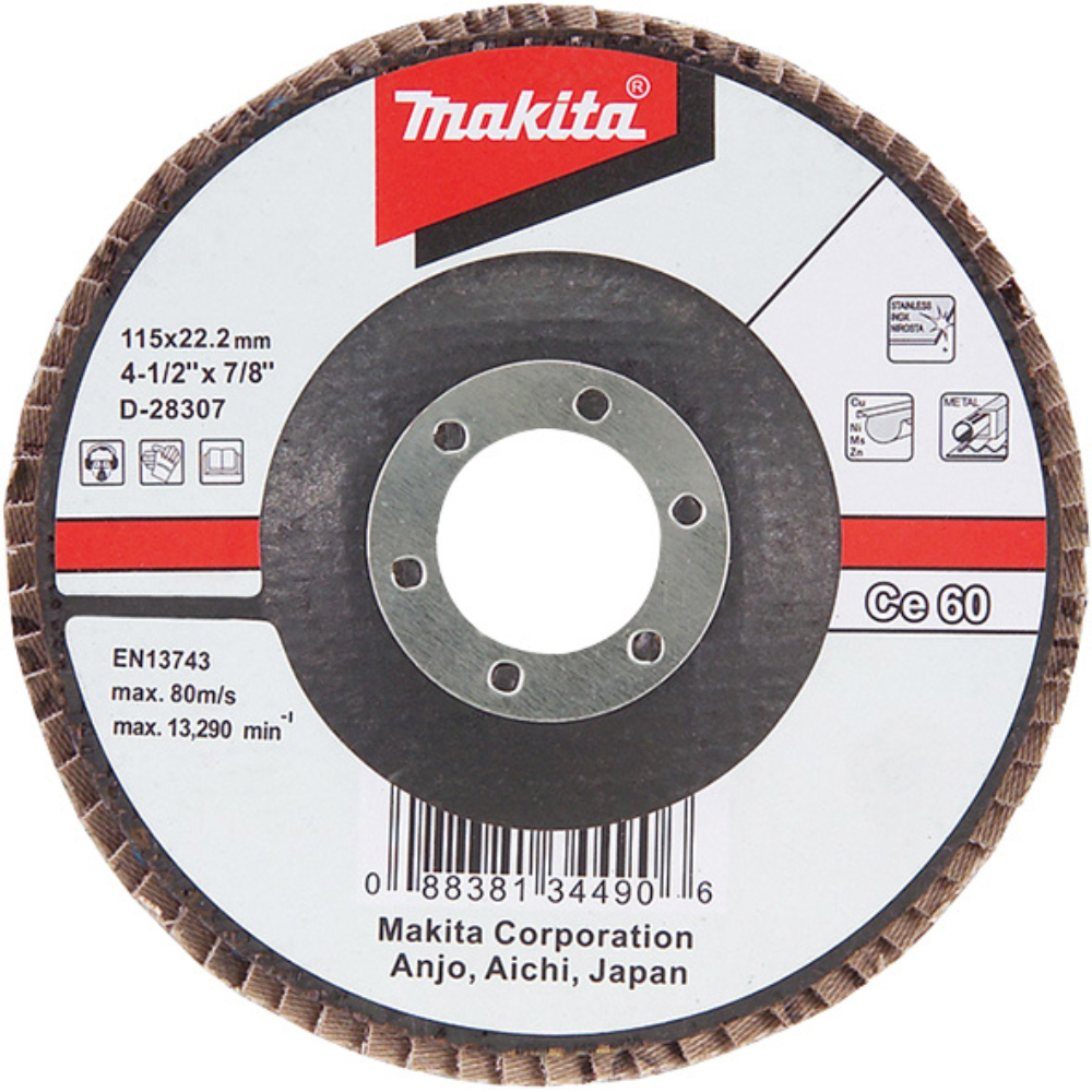 Makita - Lamelarni brusni disk keramički-aluminium oksid Ø125mm g120 - D-28525