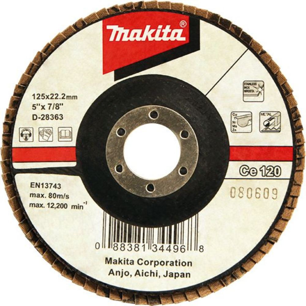 Makita - Lamelarni brusni disk keramički-aluminium oksid Ø125mm g120 - D-28363