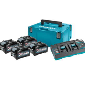 Makita Set punjač i 4 baterije XGT u Makpac koferu DC40RB, BL4040x4, 191U28-6