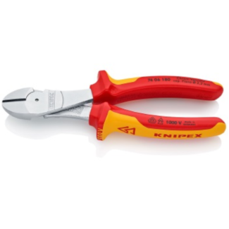 Knipex- Kose sečice ojačane izolovane 1000V VDE 180mm u blister pakovanju - 74 06 180 SB