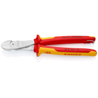 Knipex- Kose sečice ojačane izolovane 1000V VDE 250mm sa mogućnošću kačenja - 74 06 250 T