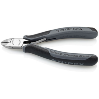 Knipex - Kose sečice za elektroniku s umetnutom oštricom od tvrdog metala ESD 120mm - 77 02 120 H ESD