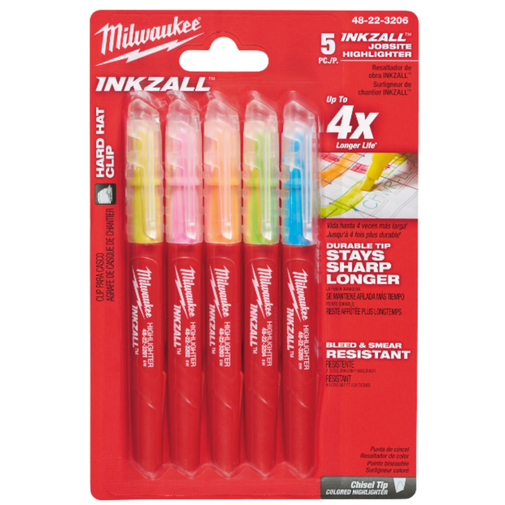 Milwaukee - Inkzall™ markeri u bojama, 5 kom - 48223206
