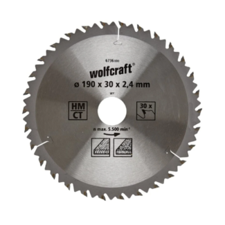 Wolfcraft List kružne testere, 190 x 30 x 2.4 mm - 6736000