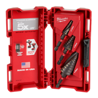 Milwaukee - Set stepenastih burgija - ojačana 4 - 12, 4 - 20, 4 - 30 mm - 48899266