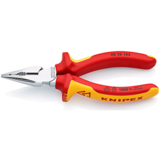 Knipex - Šiljasta kombinovana klešta izolovana 1000V VDE 145mm u blister pakovanju - 08 26 145 SB
