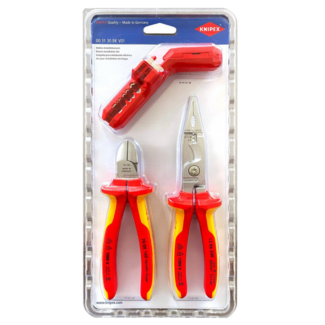 Knipex - Komplet klešta za električne instalacije 3 dela - 00 31 30 BK V01